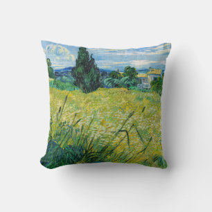 Vincent van Gogh - Green Wheat Field with Cypress Cushion