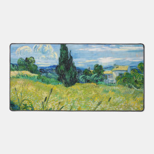 Vincent van Gogh - Green Wheat Field with Cypress Desk Mat