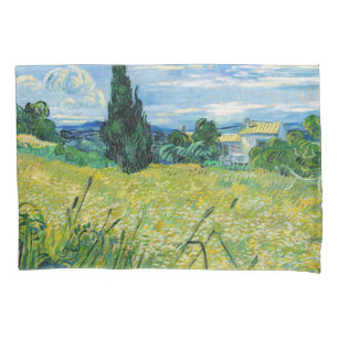 Vincent van Gogh - Green Wheat Field with Cypress Pillowcase