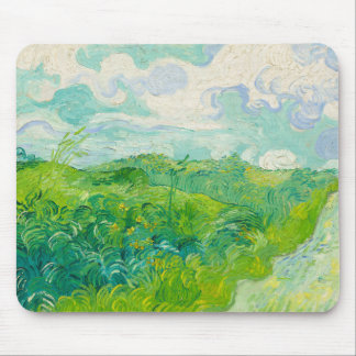 Vincent Van Gogh Green Wheat Fields Art Painting Mouse Pad