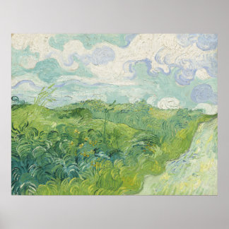 Vincent van Gogh Green Wheat Fields, Auvers Poster