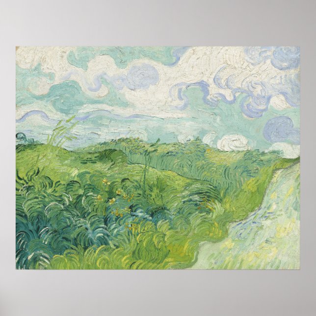 Vincent van Gogh Green Wheat Fields, Auvers Poster (Front)