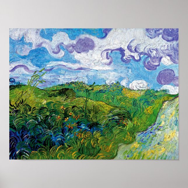 Vincent Van Gogh - Green Wheat Fields In Auvers Poster (Front)