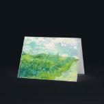 Vincent Van Gogh Green Wheatfield Card<br><div class="desc">Vincent Van Gogh Painting Green Wheatfield Card</div>