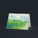 Vincent Van Gogh Green Wheatfield Card<br><div class="desc">Vincent Van Gogh Painting Green Wheatfield Card</div>