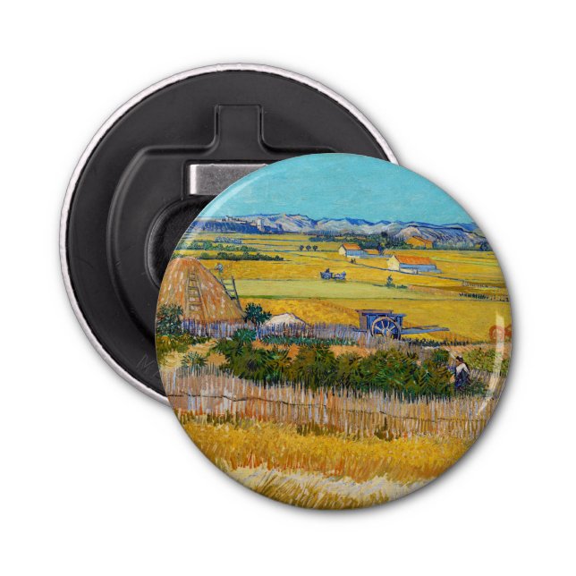 Vincent van Gogh - Harvest at La Crau Bottle Opener (Front)