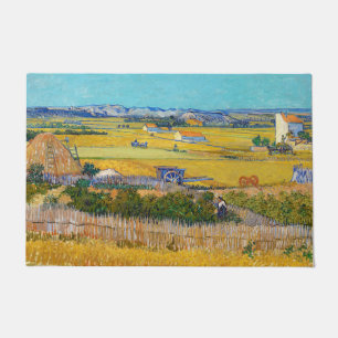 Vincent van Gogh - Harvest at La Crau Doormat