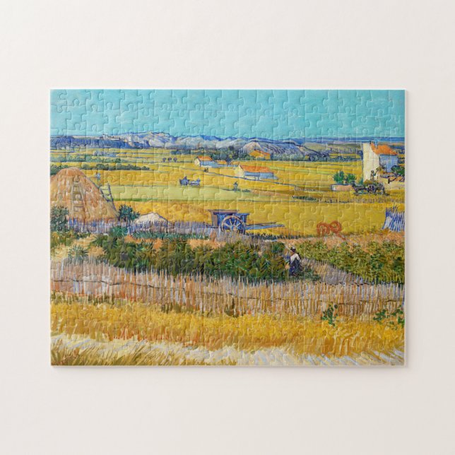 Vincent van Gogh - Harvest at La Crau Jigsaw Puzzle (Horizontal)