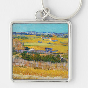 Vincent van Gogh - Harvest at La Crau Key Ring