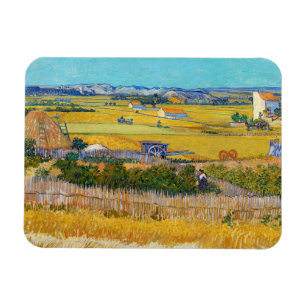 Vincent van Gogh - Harvest at La Crau Magnet