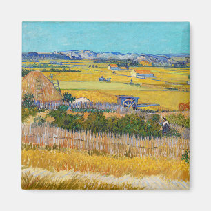 Vincent van Gogh - Harvest at La Crau Magnet