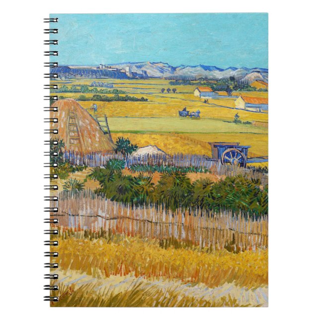 Vincent van Gogh - Harvest at La Crau Notebook (Front)