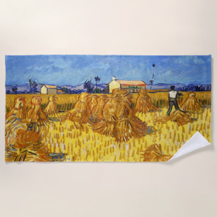 Vincent van Gogh - Harvest in Provence Beach Towel