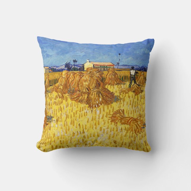 Vincent van Gogh - Harvest in Provence  Cushion (Front)