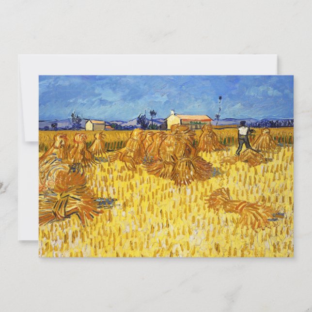 Vincent van Gogh - Harvest in Provence Thank You Card (Front)