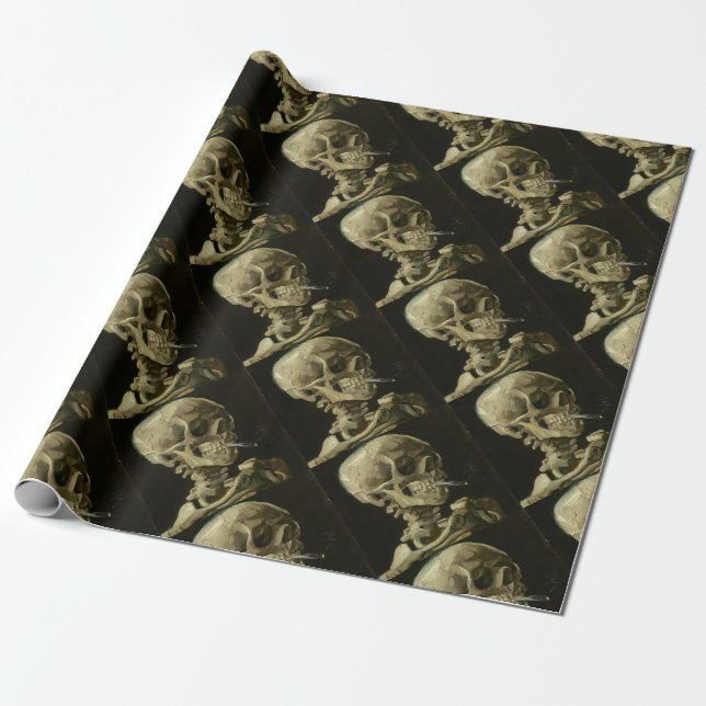 Vincent Van Gogh Head of A Skeleton with Cigaret Wrapping Paper (Unrolled)