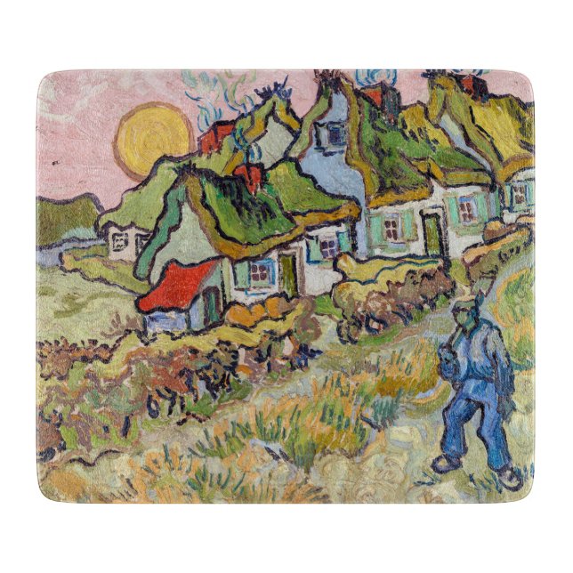 Vincent van Gogh - Houses and Figure Cutting Board (Front)
