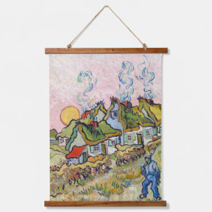 Vincent van Gogh - Houses and Figure Hanging Tapestry