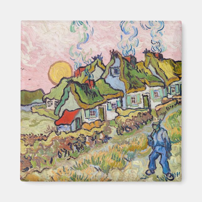 Vincent van Gogh - Houses and Figure Magnet (Front)