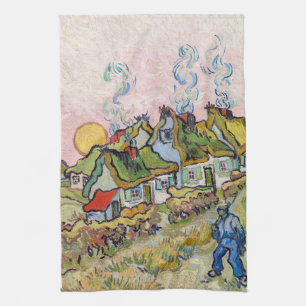 Vincent van Gogh - Houses and Figure Tea Towel