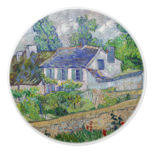 Vincent van Gogh - Houses at Auvers Ceramic Knob