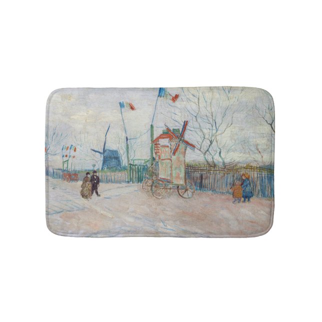 Vincent van Gogh - Impasse des Deux Freres Bath Mat (Front)