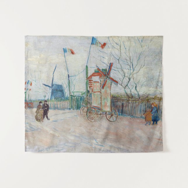 Vincent van Gogh - Impasse des Deux Freres Tapestry (Front (Horizontal))