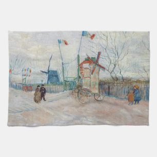 Vincent van Gogh - Impasse des Deux Freres Tea Towel