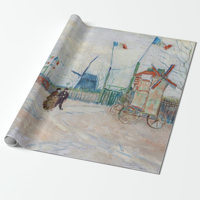 Vincent van Gogh - Impasse des Deux Freres Wrapping Paper (Unrolled)