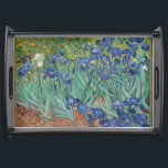 Vincent van Gogh Inspired Serving Tray<br><div class="desc">A lovely serving tray inspired by Vincent van Gogh "irises" painted (oil on canvas) in 1889. Serving meals on this beautiful vintage-designed tray will be a joyful occasion every time.</div>