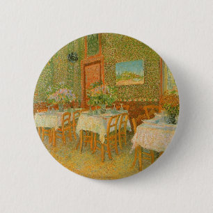 Vincent van Gogh - Interior of a Restaurant 6 Cm Round Badge