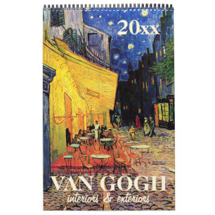 Vincent van Gogh Interiors, Exteriors of Buildings Calendar