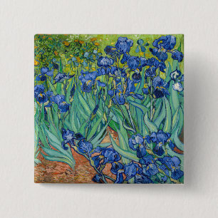 Vincent Van Gogh - Irises 15 Cm Square Badge