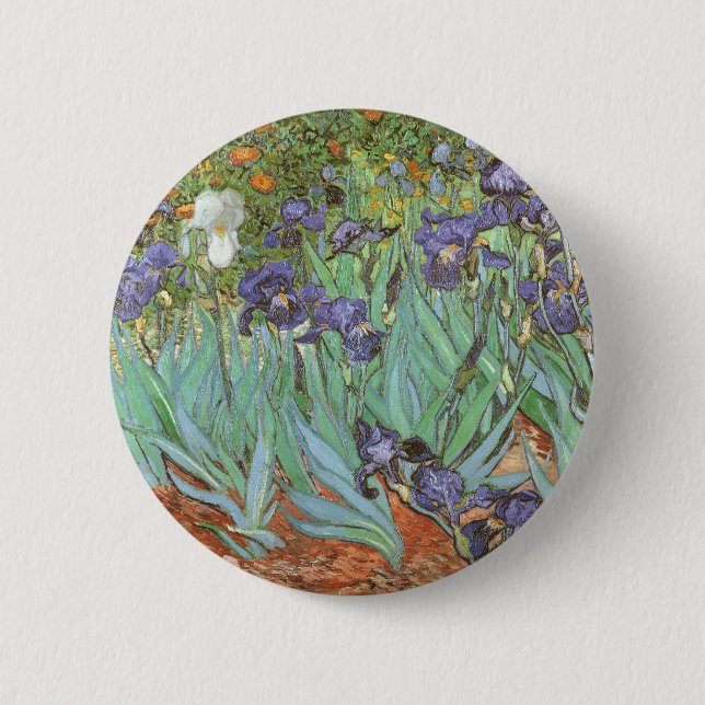 Vincent van Gogh - Irises 6 Cm Round Badge (Front)