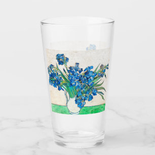 Vincent van Gogh IRISES AND ROSES drinking glass
