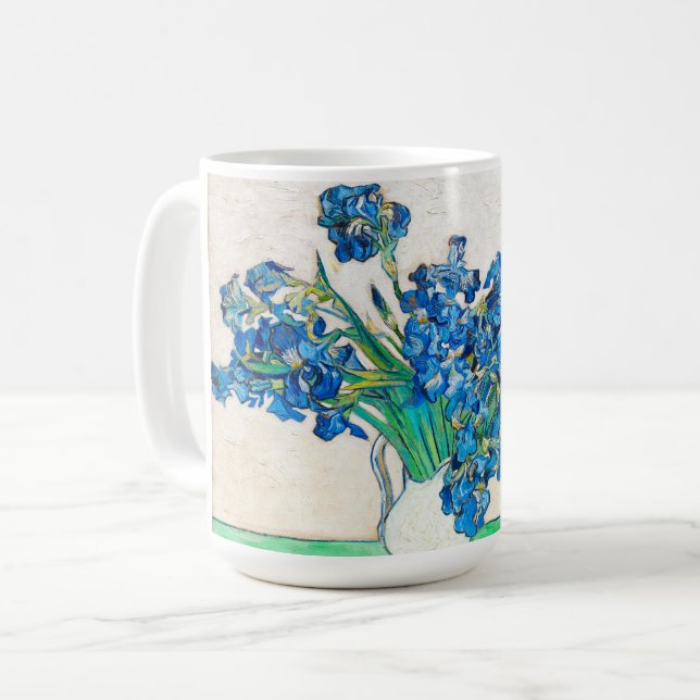 Vincent van Gogh IRISES AND ROSES mug (Front Left)