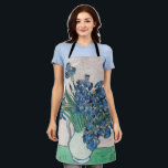 Vincent van Gogh - Irises Apron<br><div class="desc">Irises / Still Life: Vase with Irises - Vincent van Gogh,  Oil on Canvas,  1890</div>