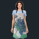 Vincent van Gogh - Irises Apron<br><div class="desc">Irises / Still Life: Vase with Irises - Vincent van Gogh,  Oil on Canvas,  1890</div>