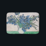 Vincent van Gogh - Irises Bath Mat<br><div class="desc">Irises / Still Life: Vase with Irises - Vincent van Gogh,  Oil on Canvas,  1890</div>