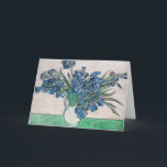 Vincent van Gogh - Irises Card<br><div class="desc">Irises / Still Life: Vase with Irises - Vincent van Gogh,  Oil on Canvas,  1890</div>