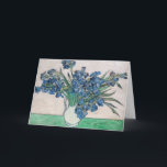 Vincent van Gogh - Irises Card<br><div class="desc">Irises / Still Life: Vase with Irises - Vincent van Gogh,  Oil on Canvas,  1890</div>