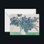 Vincent van Gogh - Irises Card<br><div class="desc">Irises / Still Life: Vase with Irises - Vincent van Gogh,  Oil on Canvas,  1890</div>