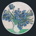 Vincent van Gogh - Irises Ceramic Knob<br><div class="desc">Irises / Still Life: Vase with Irises - Vincent van Gogh,  Oil on Canvas,  1890</div>