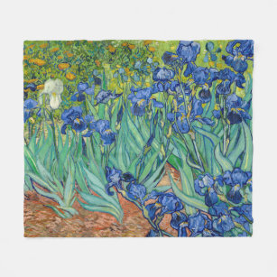 Vincent Van Gogh - Irises Fleece Blanket
