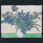 Vincent van Gogh - Irises Fleece Blanket<br><div class="desc">Irises / Still Life: Vase with Irises - Vincent van Gogh,  Oil on Canvas,  1890</div>
