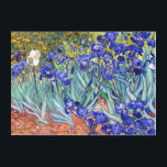 Vincent Van Gogh Irises Floral Vintage Fine Art<br><div class="desc">Vincent Van Gogh Blue Irises Floral Fine Art Irises is one of many paintings of irises by the Dutch Post-Impressionist artist Vincent van Gogh. Like many artists of his time Van Gogh was influenced by Japanese ukiyo-e woodblock prints. The strong outlines, unusual angles, including close-up views, is a typical element...</div>