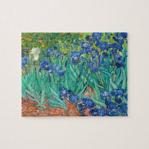 Vincent Van Gogh Irises Floral Vintage Fine Art Jigsaw Puzzle