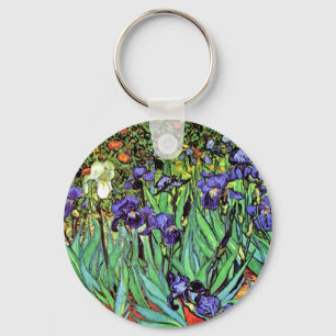 Vincent Van Gogh - Irises - Flower Lover Fine Art Key Ring