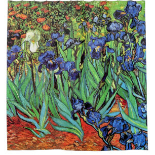 Vincent Van Gogh - Irises - Flower Lover Fine Art Shower Curtain
