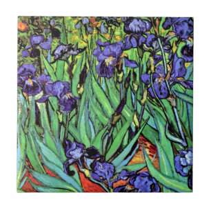 Vincent Van Gogh - Irises - Flower Lover Fine Art Tile